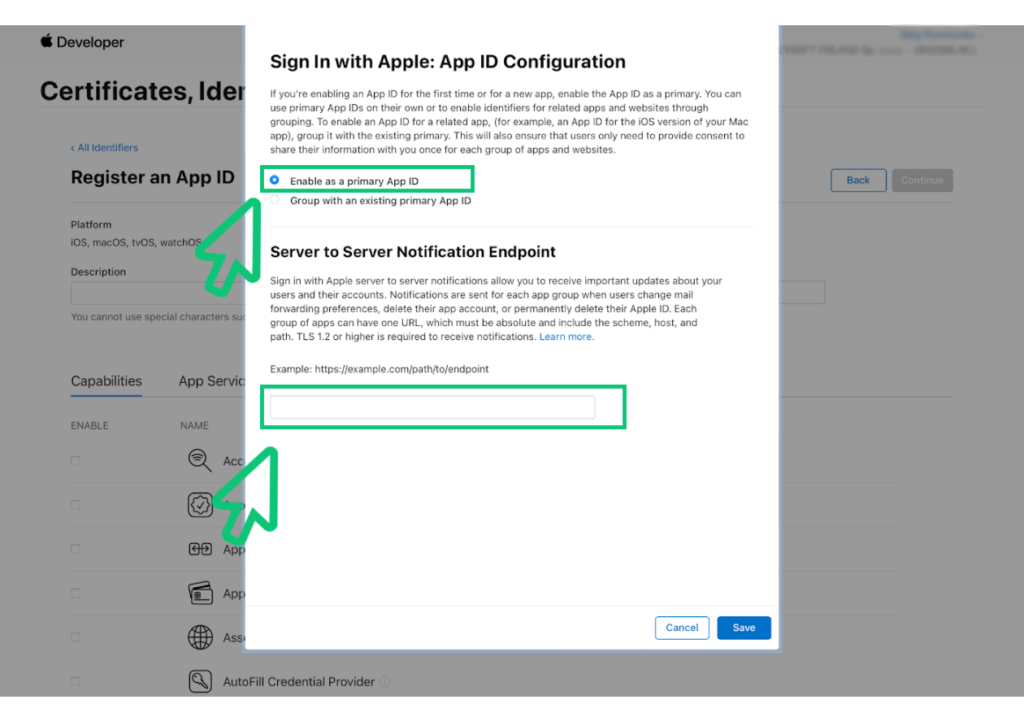 Enable as a primary Apple ID