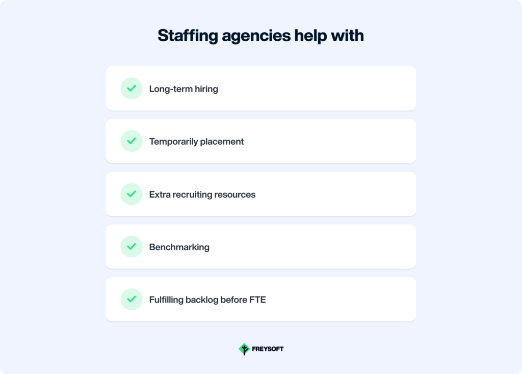 Staffing agency can help you with