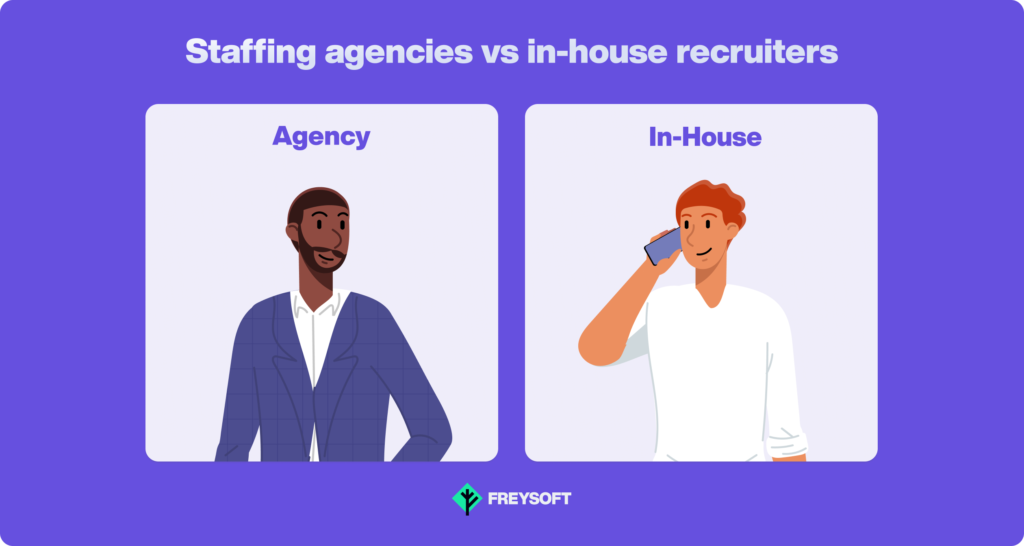 Staffing agency vs. In-house recruitment